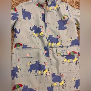 Elephant Raincoat with Umbrella Design